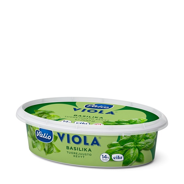 Valio Viola cream cheese light basil 200g